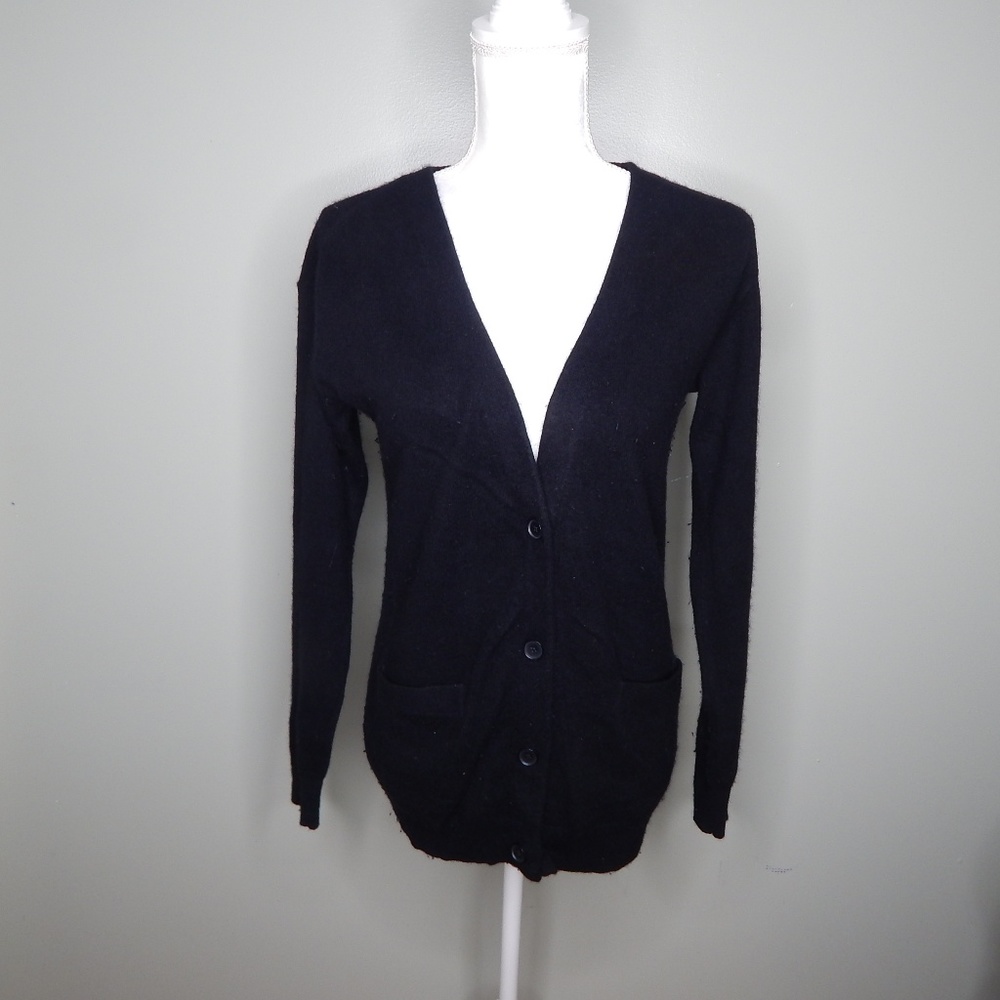 everlane women cashmere sweater black SZ XS